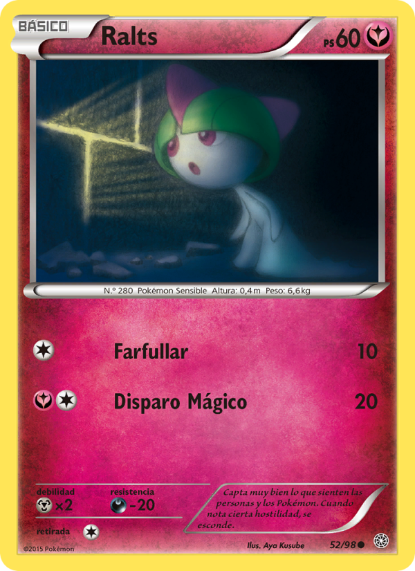 Ralts 52 — Ancient Origins (Spanish Pokémon TCG card)