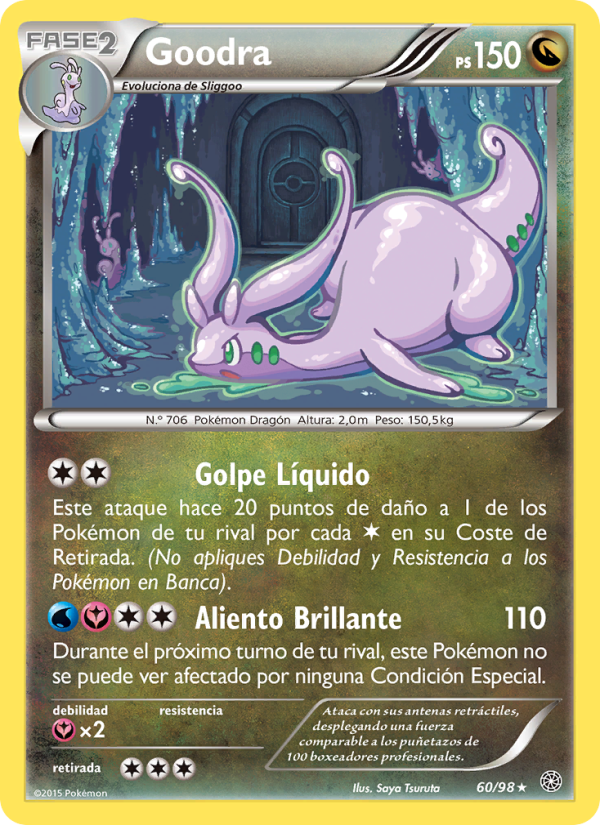 Goodra 60 — Ancient Origins (Spanish Pokémon TCG card)