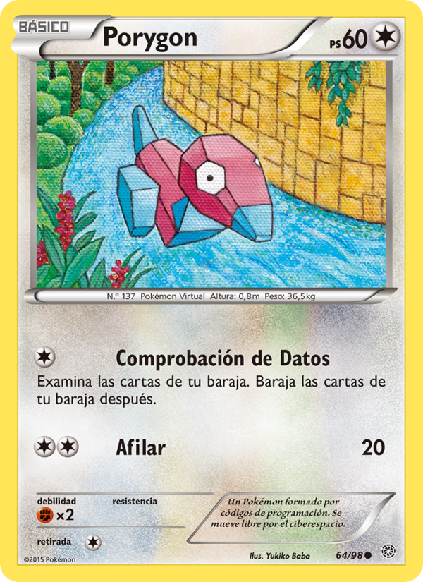 Porygon 64 — Ancient Origins (Spanish Pokémon TCG card)