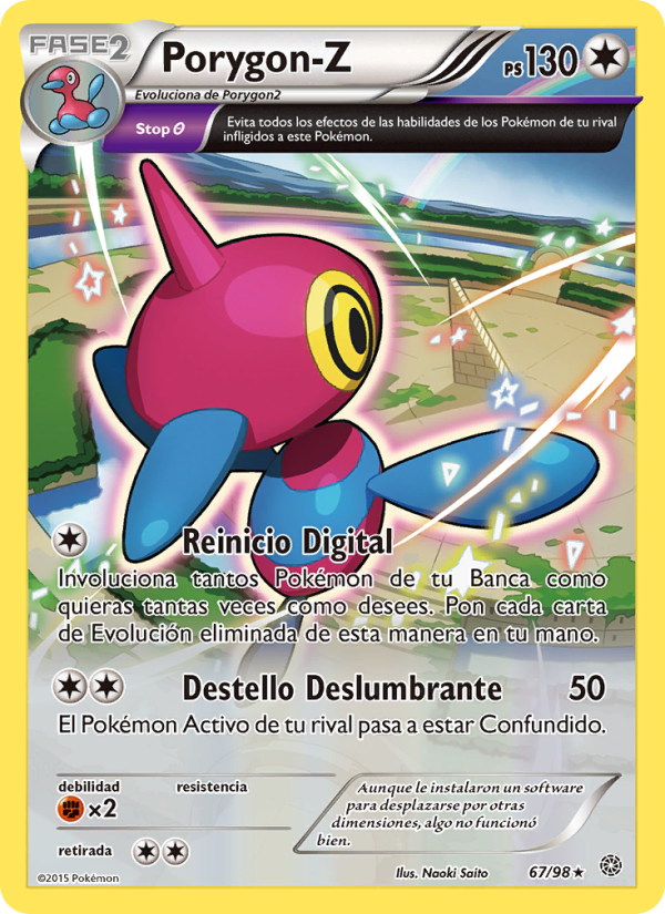 Porygon-Z 67 — Ancient Origins (Spanish Pokémon TCG card)