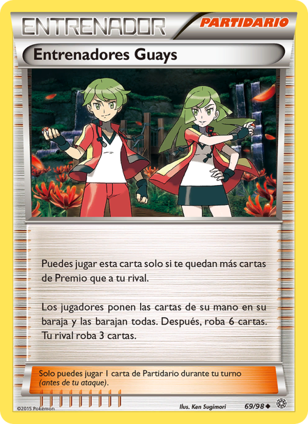 Entrenadores Guay 69 — Ancient Origins (Spanish Pokémon TCG card)