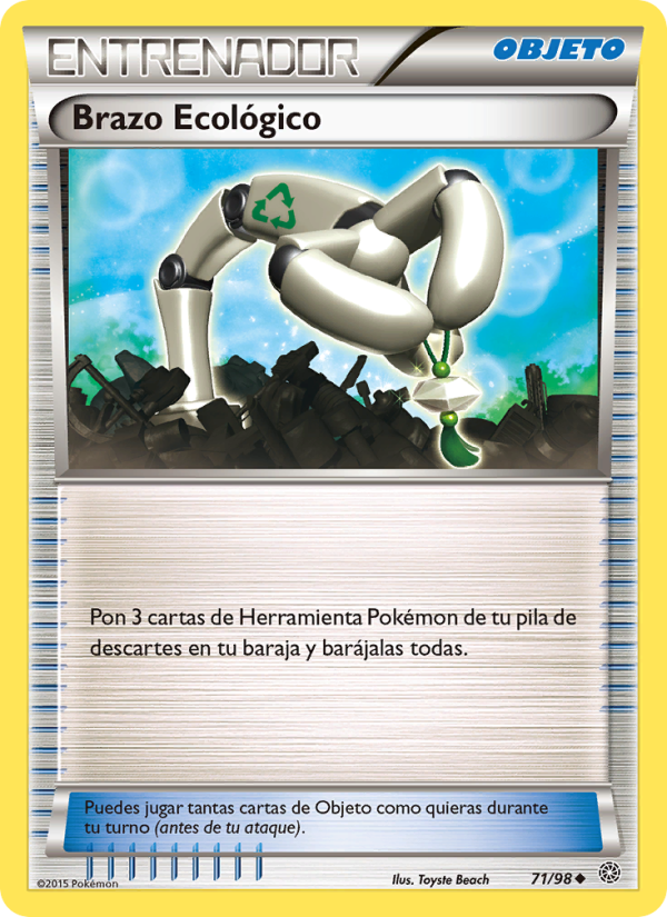 Brazo Ecológico 71 — Ancient Origins (Spanish Pokémon TCG card)