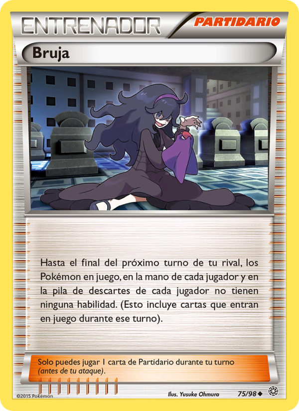 Bruja 75 — Ancient Origins (Spanish Pokémon TCG card)
