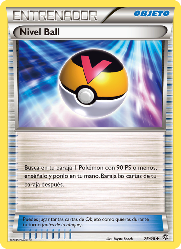 Nivel Ball 76 — Ancient Origins (Spanish Pokémon TCG card)