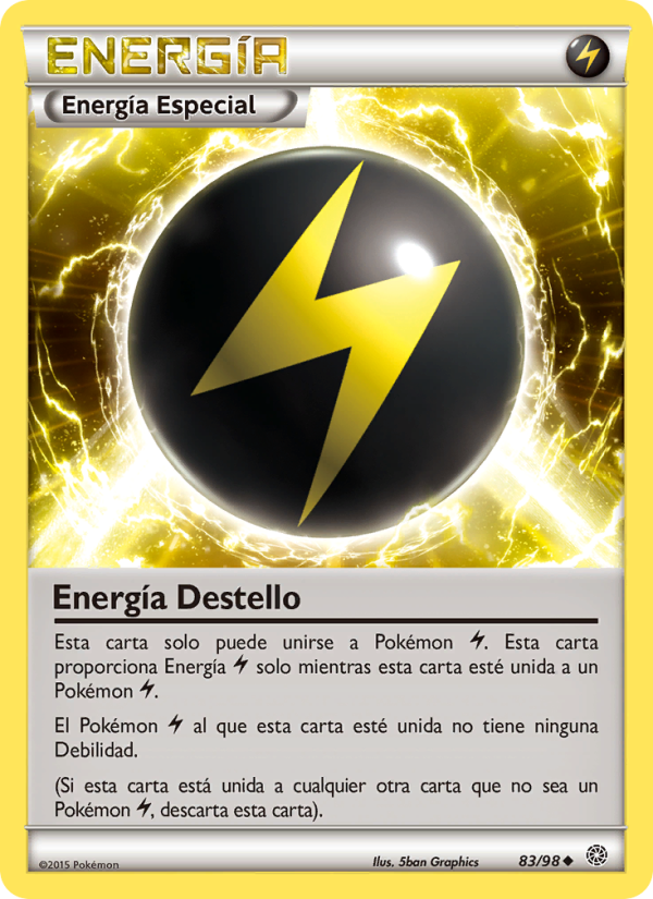 Energía Destello 83 — Ancient Origins (Spanish Pokémon TCG card)