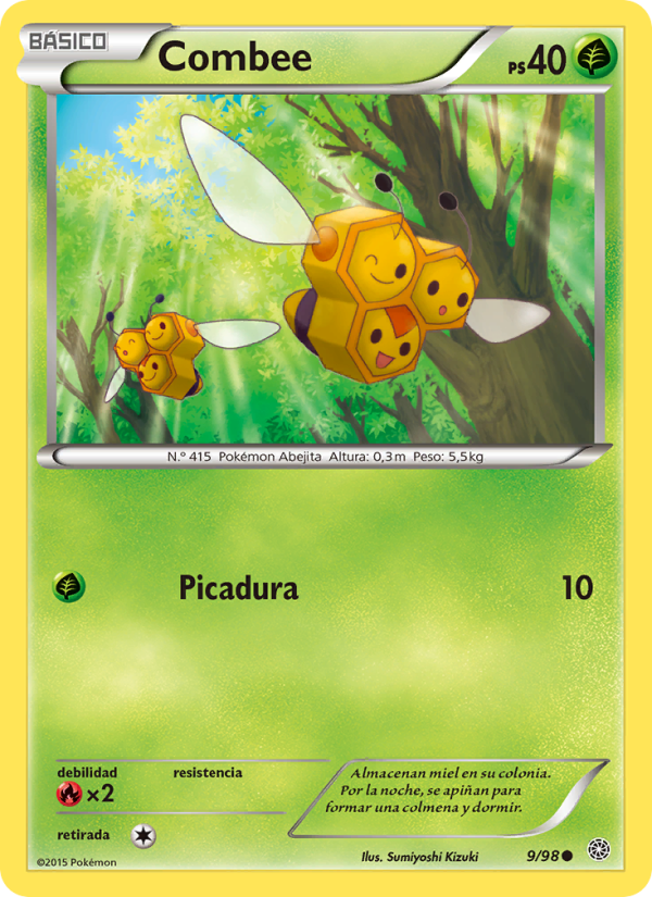 Combee 9 — Ancient Origins (Spanish Pokémon TCG card)