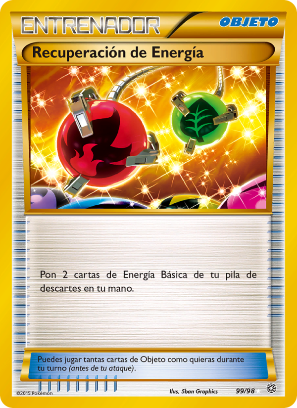 Recuperación de Energía 99 — Ancient Origins (Spanish Pokémon TCG card)