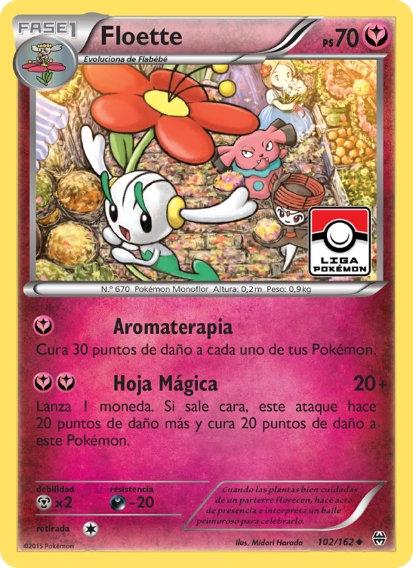 Floette 102 — BREAKthrough (Spanish Pokémon TCG card)