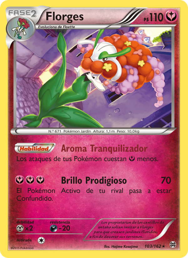 Florges 103 — BREAKthrough (Spanish Pokémon TCG card)