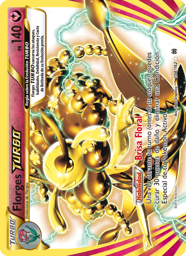 Florges TURBO 104 — BREAKthrough (Spanish Pokémon TCG card)