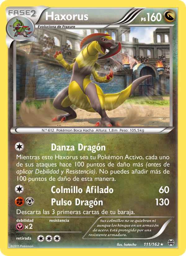 Haxorus 111 — BREAKthrough (Spanish Pokémon TCG card)