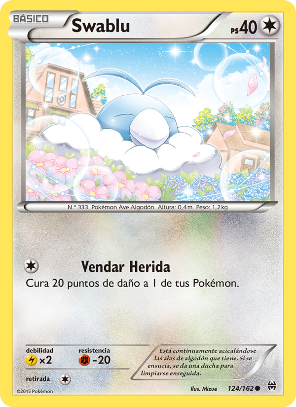 Swablu 124 — BREAKthrough (Spanish Pokémon TCG card)