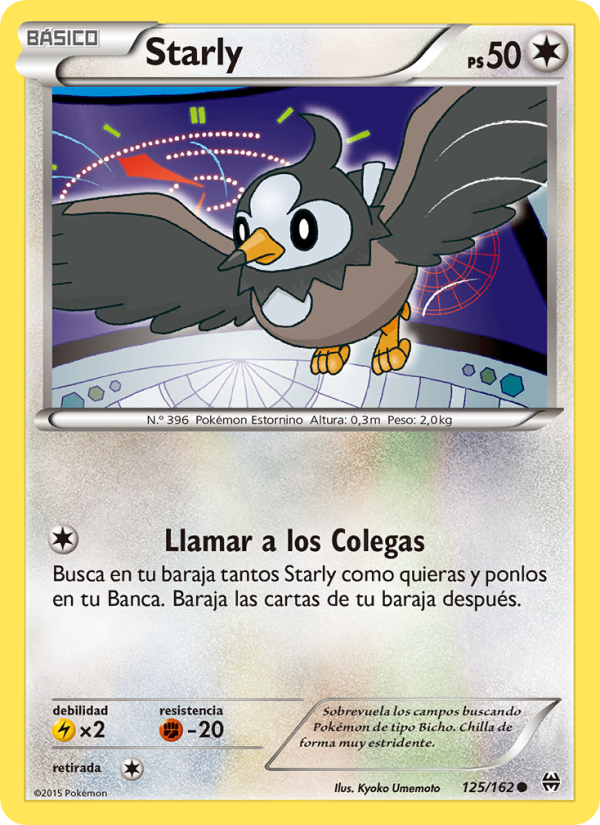 Starly 125 — BREAKthrough (Spanish Pokémon TCG card)