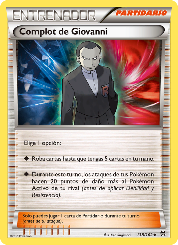 Complot de Giovanni 138 — BREAKthrough (Spanish Pokémon TCG card)