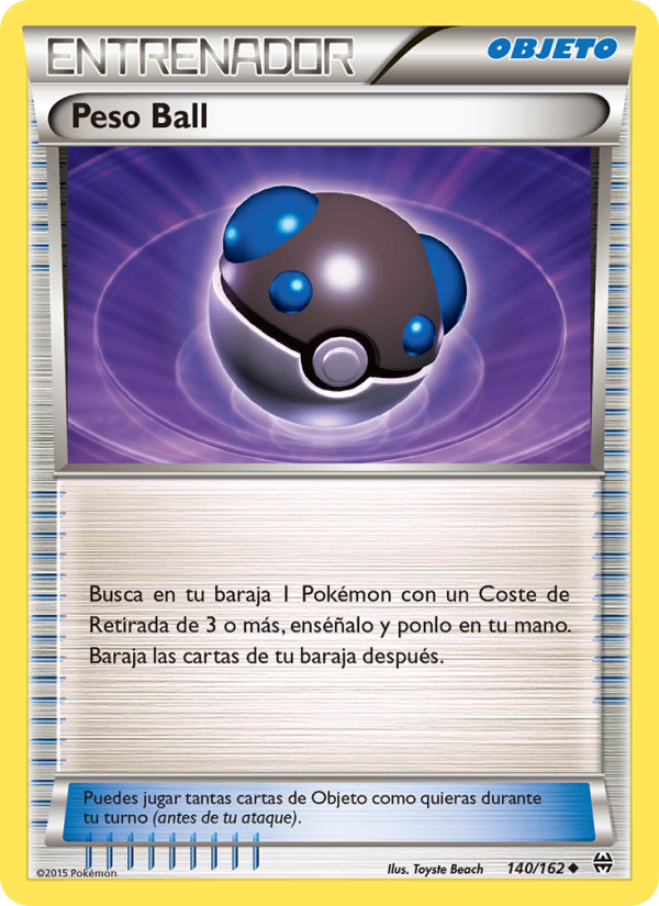 Peso Ball 140 — BREAKthrough (Spanish Pokémon TCG card)
