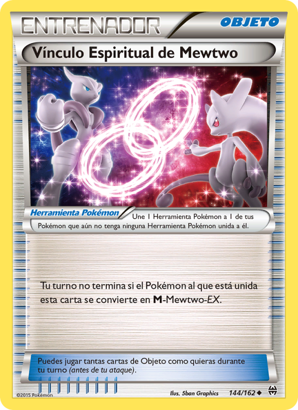 Vínculo Espiritual de Mewtwo 144 — BREAKthrough (Spanish Pokémon TCG card)