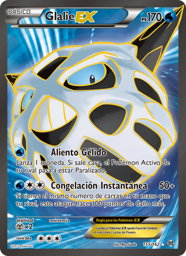 Glalie EX 155 — BREAKthrough (Spanish Pokémon TCG card)