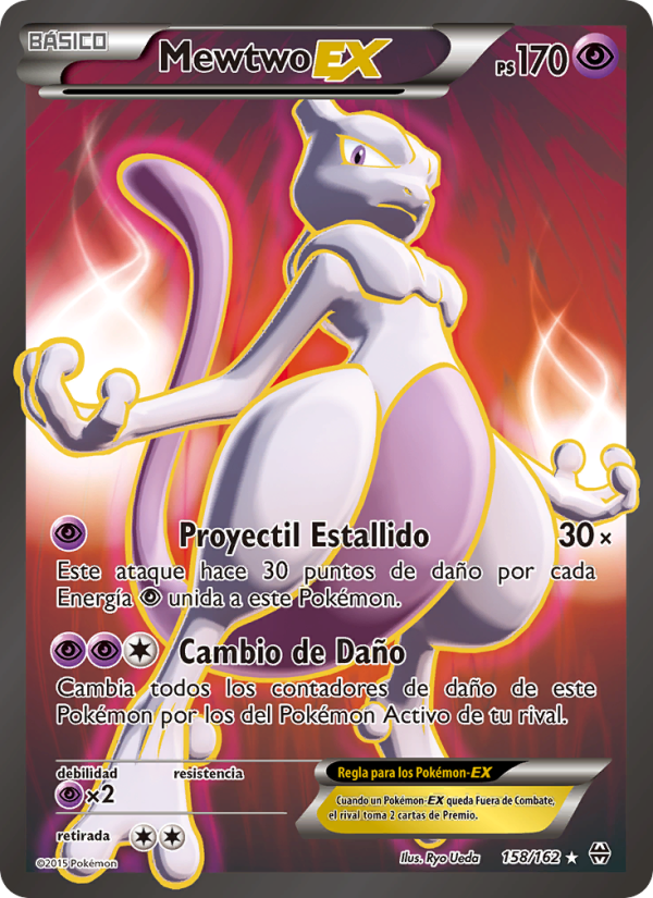 Mewtwo EX 158 — BREAKthrough (Spanish Pokémon TCG card)
