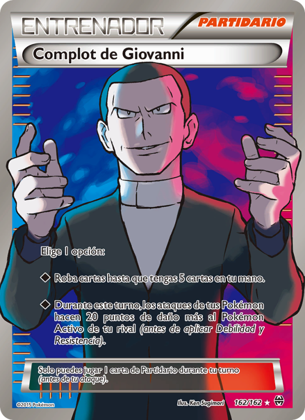 Complot de Giovanni 162 — BREAKthrough (Spanish Pokémon TCG card)