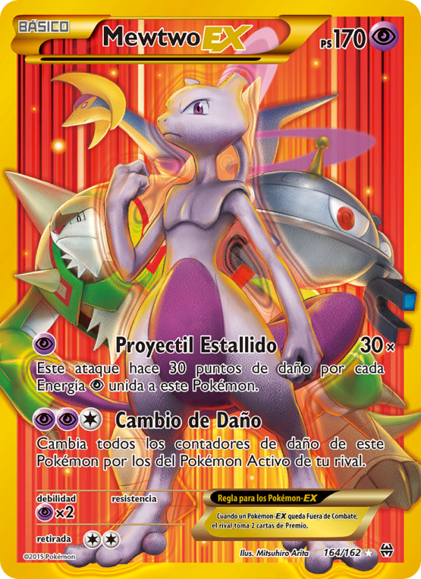 Mewtwo EX 164 — BREAKthrough (Spanish Pokémon TCG card)