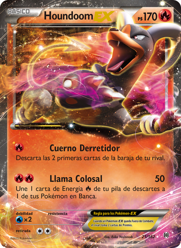 Houndoom EX 21 — BREAKthrough (Spanish Pokémon TCG card)