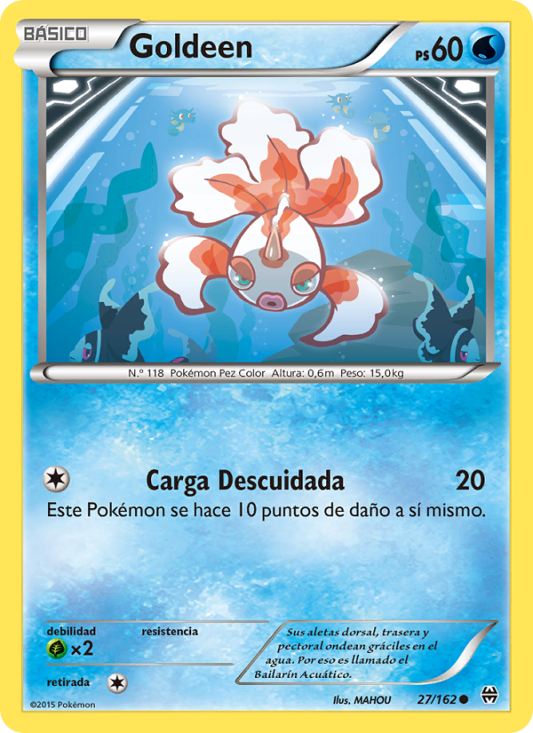Goldeen 27 — BREAKthrough (Spanish Pokémon TCG card)