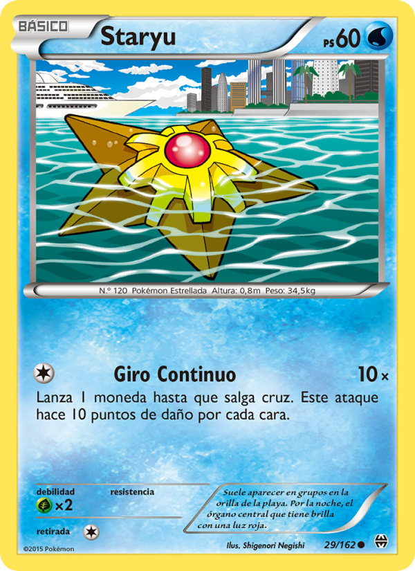 Staryu 29 — BREAKthrough (Spanish Pokémon TCG card)