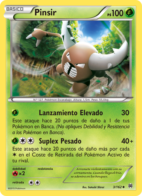 Pinsir 3 — BREAKthrough (Spanish Pokémon TCG card)