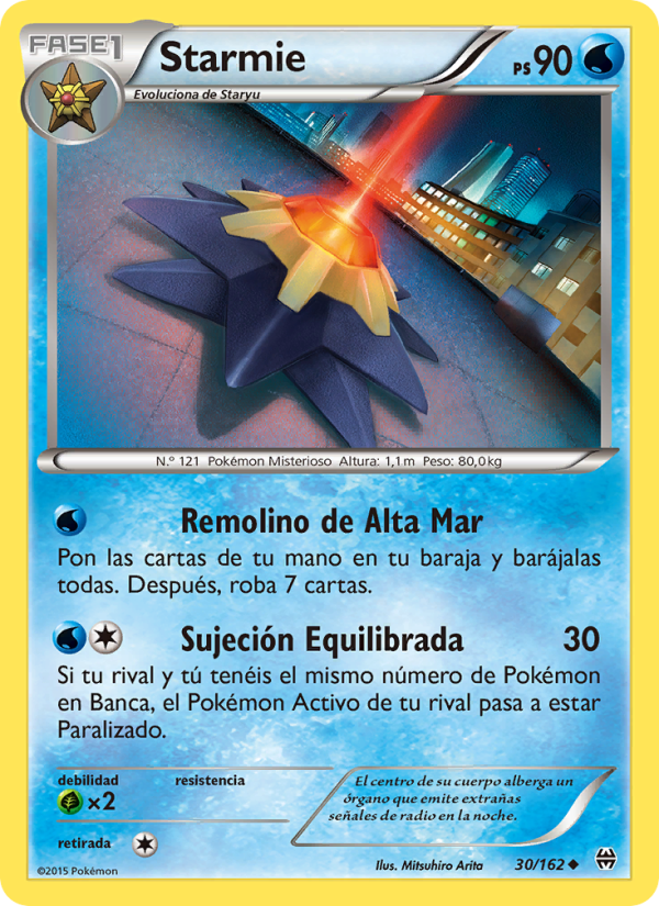 Starmie 30 — BREAKthrough (Spanish Pokémon TCG card)