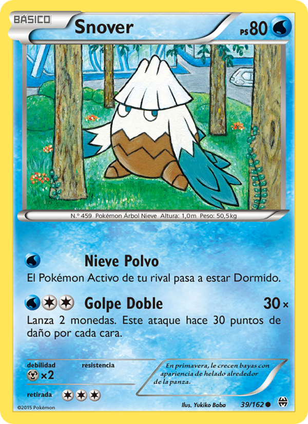 Snover 39 — BREAKthrough (Spanish Pokémon TCG card)