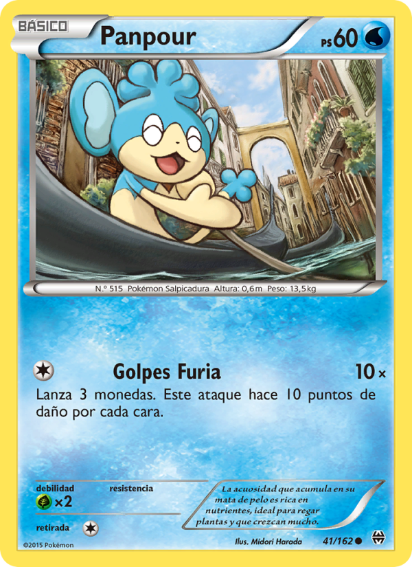 Panpour 41 — BREAKthrough (Spanish Pokémon TCG card)