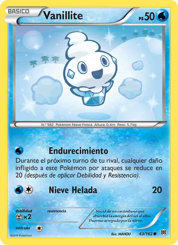 Vanillite 43 — BREAKthrough (Spanish Pokémon TCG card)