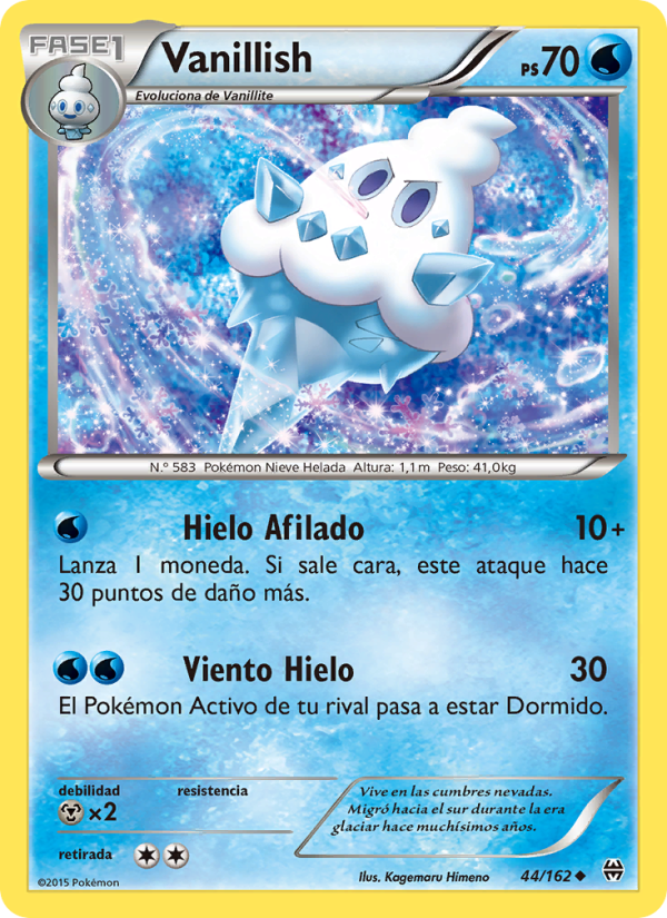 Vanillish 44 — BREAKthrough (Spanish Pokémon TCG card)