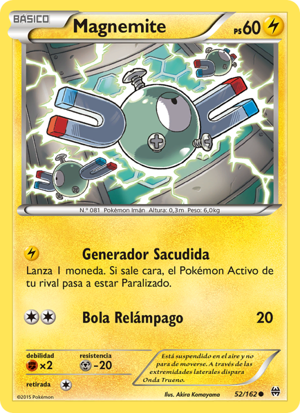 Magnemite 52 — BREAKthrough (Spanish Pokémon TCG card)