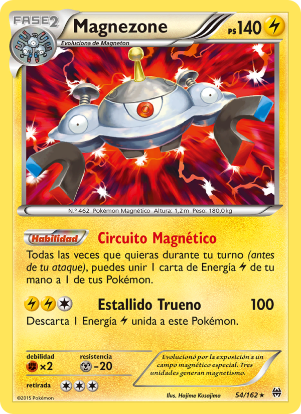 Magnezone 54 — BREAKthrough (Spanish Pokémon TCG card)