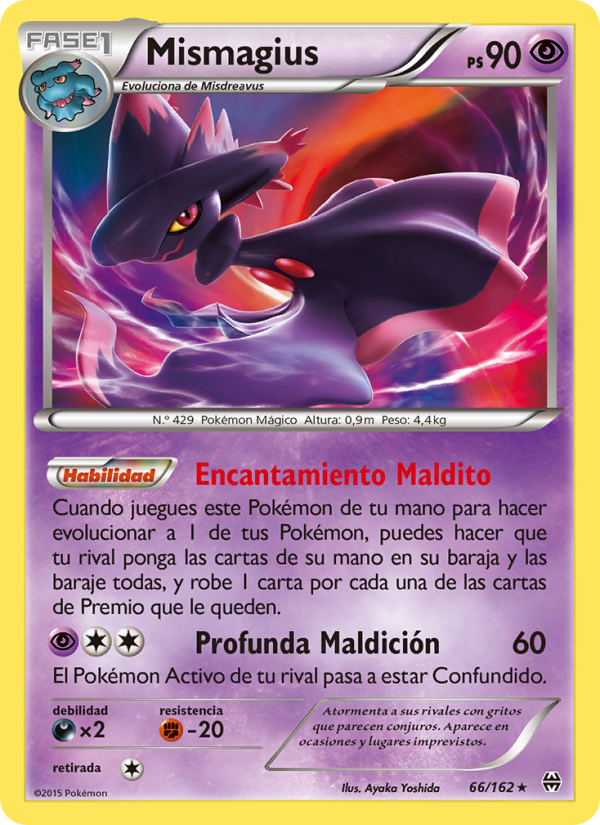 Mismagius 66 — BREAKthrough (Spanish Pokémon TCG card)