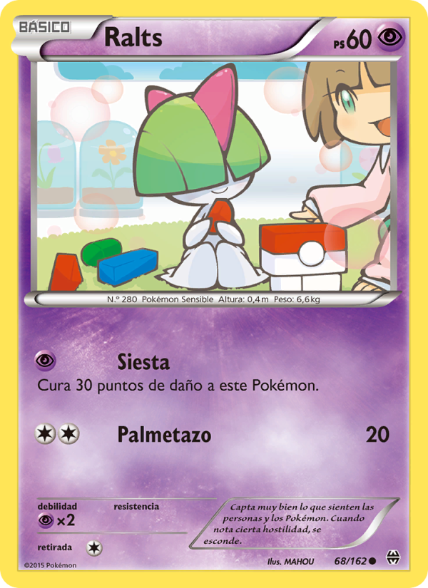Ralts 68 — BREAKthrough (Spanish Pokémon TCG card)