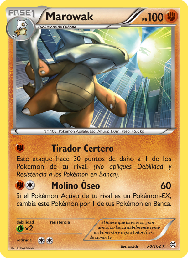 Marowak 78 — BREAKthrough (Spanish Pokémon TCG card)