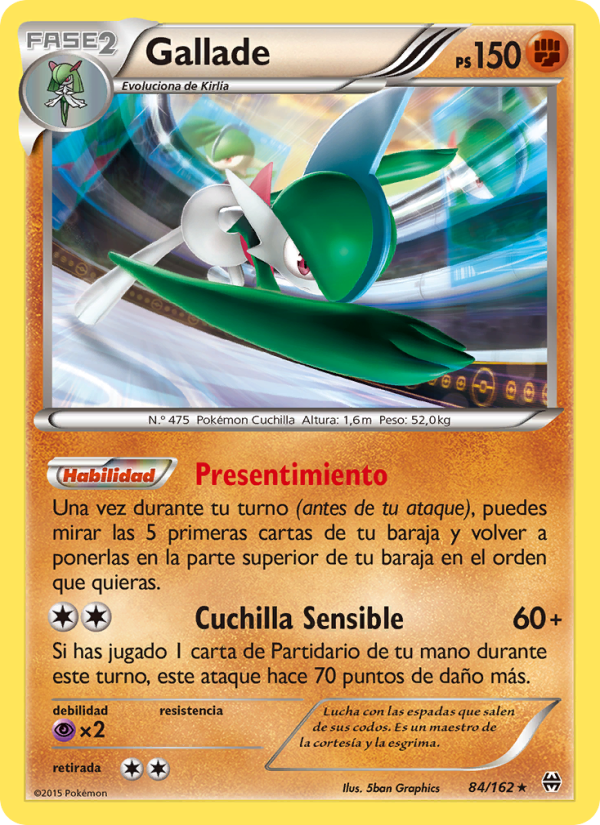 Gallade 84 — BREAKthrough (Spanish Pokémon TCG card)