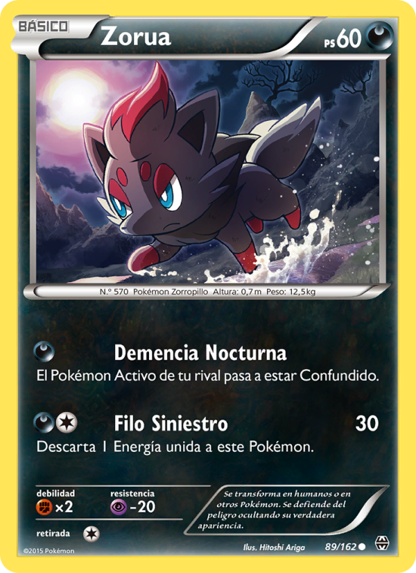 Zorua 89 — BREAKthrough (Spanish Pokémon TCG card)