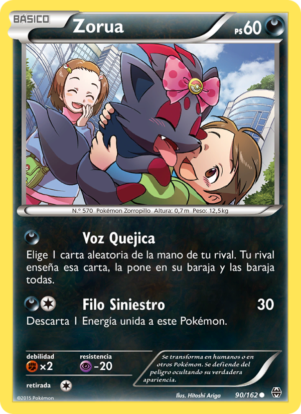 Zorua 90 — BREAKthrough (Spanish Pokémon TCG card)