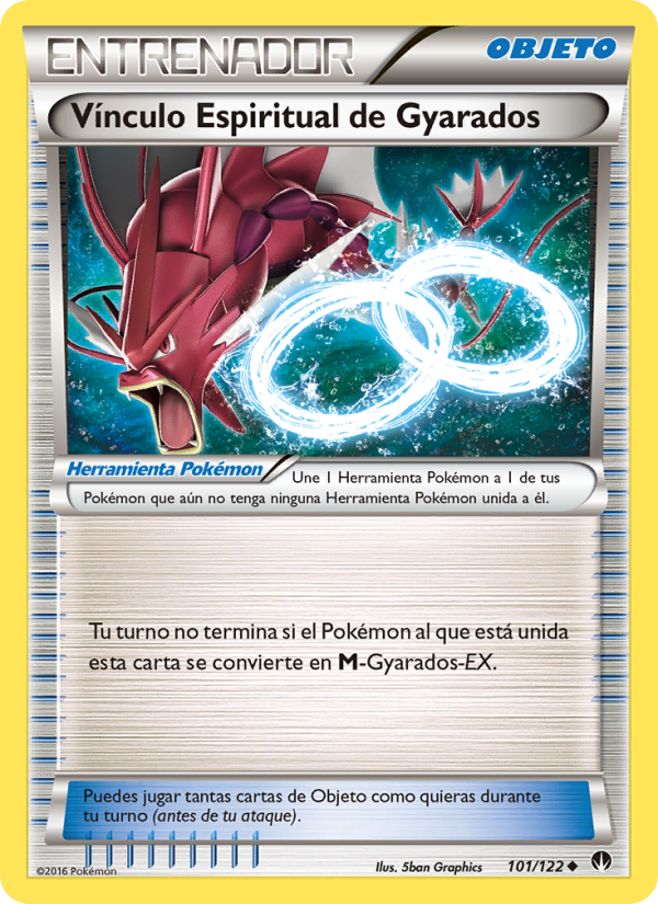 Vínculo Espiritual de Gyarados 101 — BREAKpoint (Spanish Pokémon TCG card)
