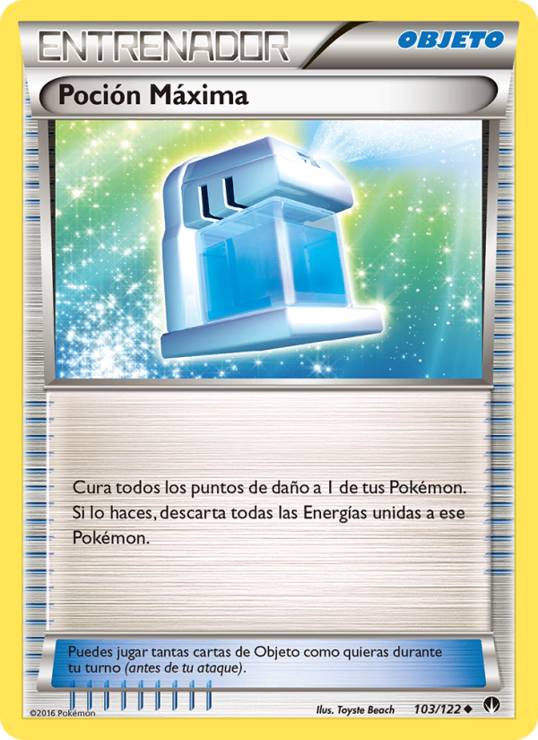 Poción Máxima 103 — BREAKpoint (Spanish Pokémon TCG card)