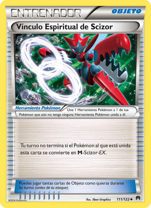 Vínculo Espiritual de Scizor 111 — BREAKpoint (Spanish Pokémon TCG card)