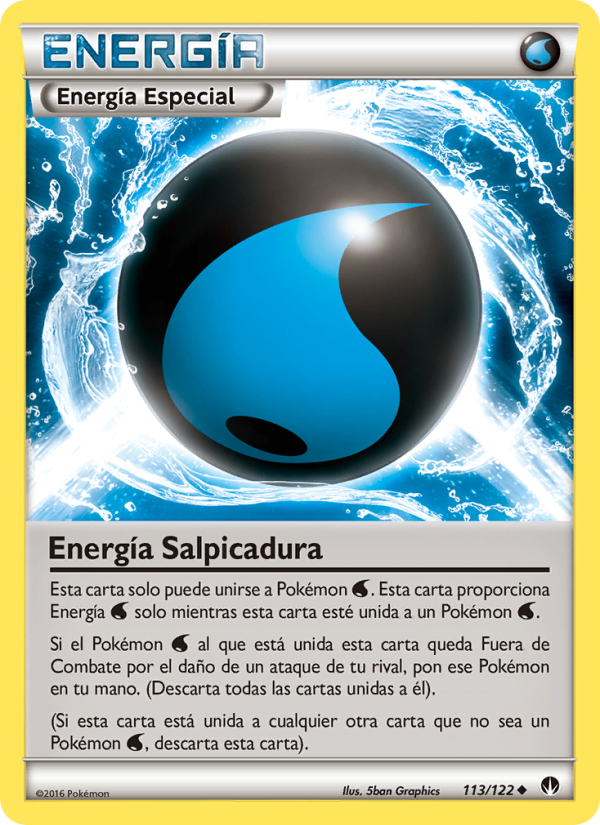 Energía Salpicadura 113 — BREAKpoint (Spanish Pokémon TCG card)