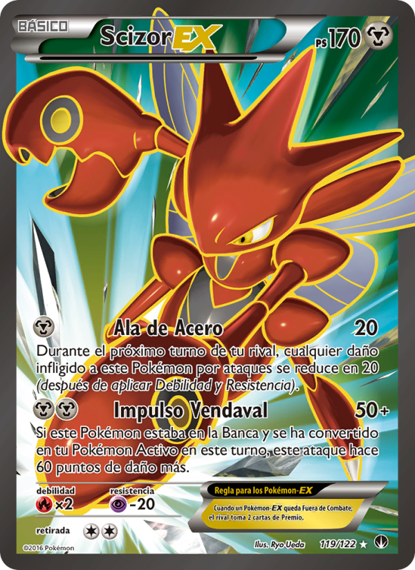 Scizor EX 119 — BREAKpoint (Spanish Pokémon TCG card)