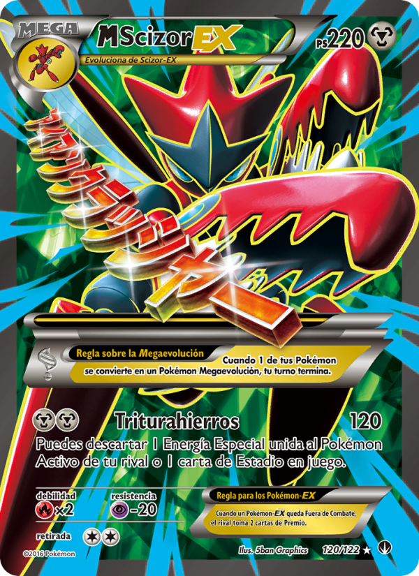 M-Scizor EX 120 — BREAKpoint (Spanish Pokémon TCG card)