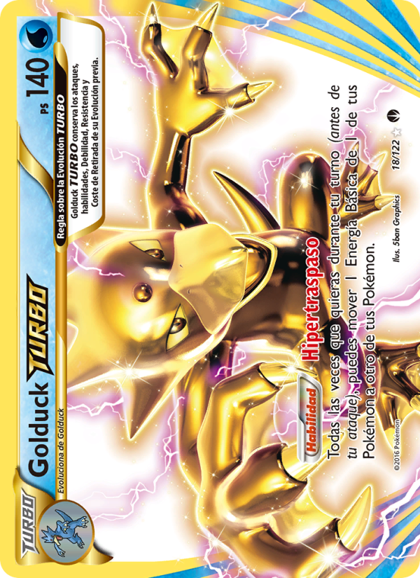 Golduck TURBO 18 — BREAKpoint (Spanish Pokémon TCG card)