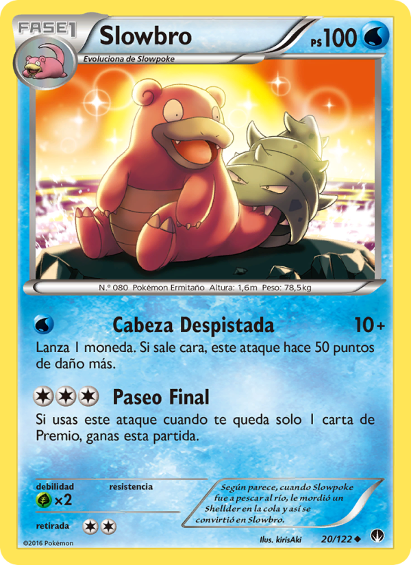 Slowbro 20 — BREAKpoint (Spanish Pokémon TCG card)