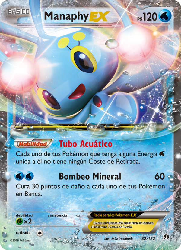 Manaphy EX 32 — BREAKpoint (Spanish Pokémon TCG card)